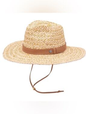Pistil Skiff Sun Hat - Braided Raffia Sun Hat with Suede Hat Band